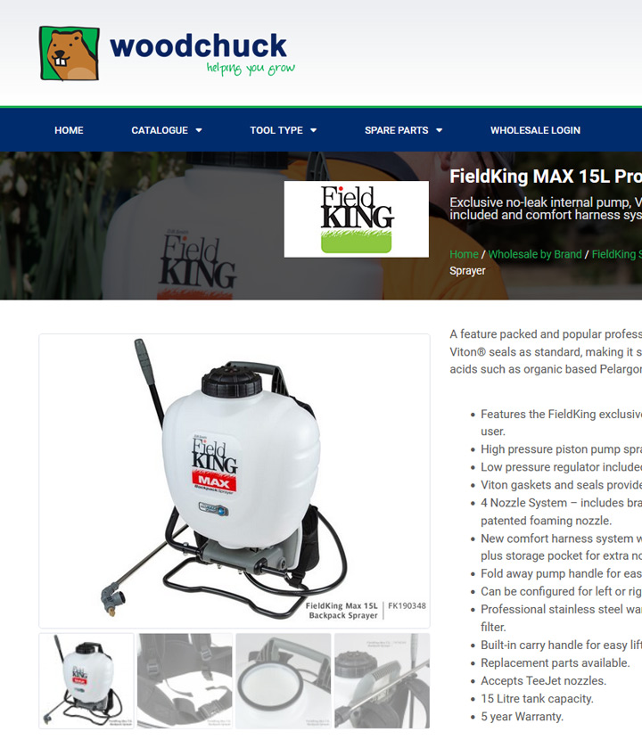 Woodchuck Horticulture Products Webstore Development | 2021