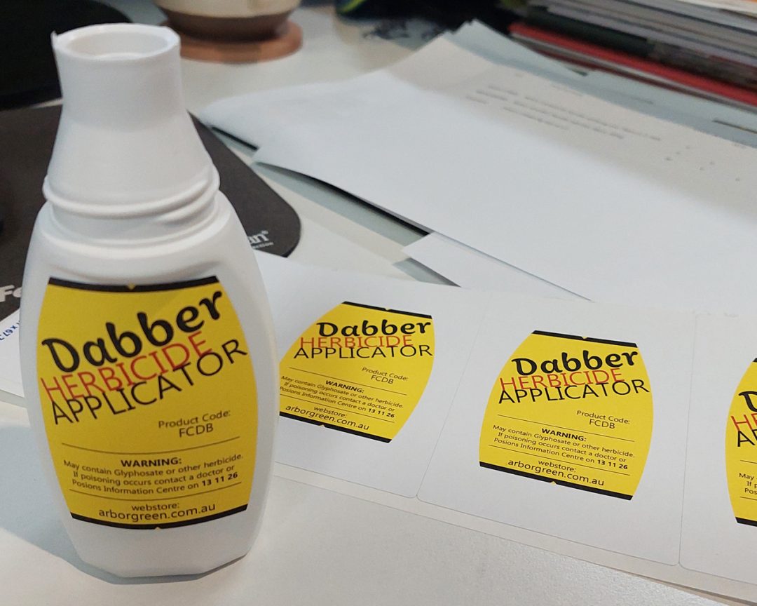 Dabber Herbicide Applicator - Applying the Labels