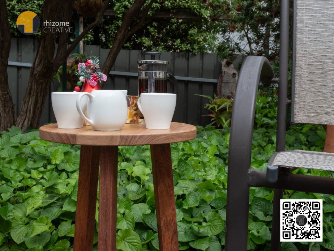 Spotted Gum Sundowner Table | Small Round Outdoor Table | Img 4