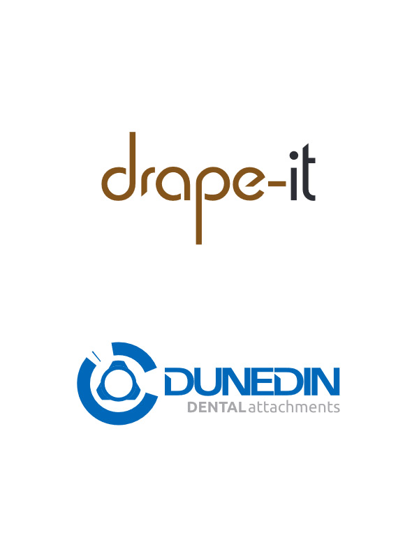 RhizomeCreative - Drapeit Logo - Dunedin Dental Attachments Logo