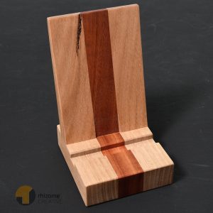 Mountain Ash & Karri Timber Phone Stand | March2024 Img1