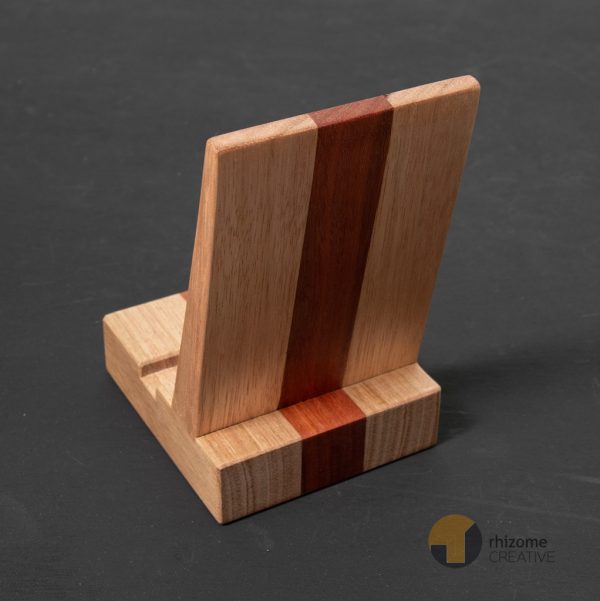Mountain Ash & Karri Timber Phone Stand | March2024 Img2