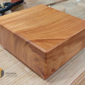 African Mahogany Bar Board on the Woodwork Bench