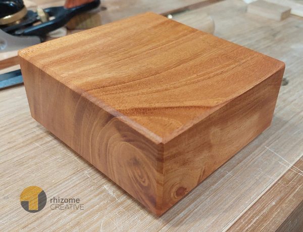 African Mahogany Bar Board on the Woodwork Bench