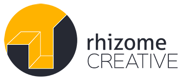 Rhizome Creative Logo | Inkscape update 372x166px